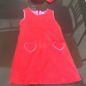 Hartstrings red velvet dress